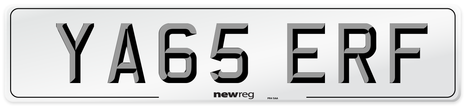 YA65 ERF Number Plate from New Reg